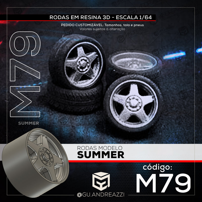 M79 - Summer - Rodas 3D  para 1/64