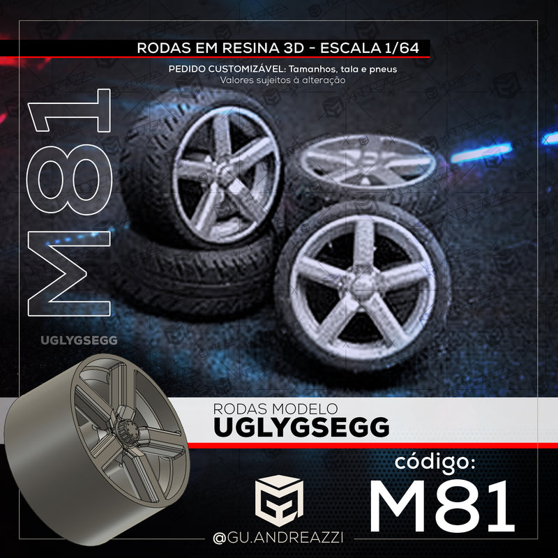 M81 - Uglygsegg - Rodas 3D  para 1/64