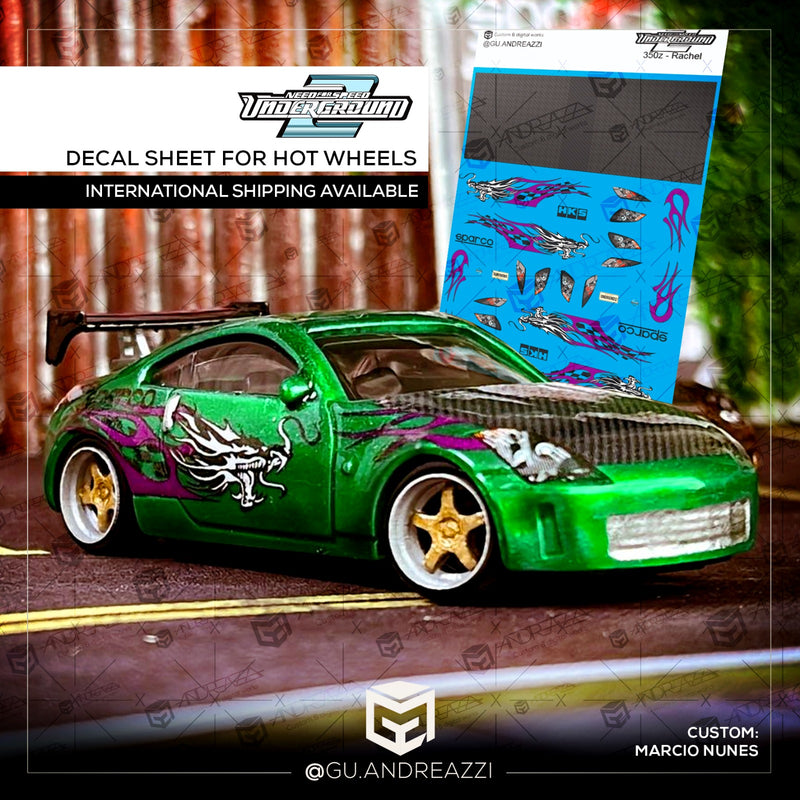 NFS201 - 350Z Rachel NFSU2 - Decal 1/64