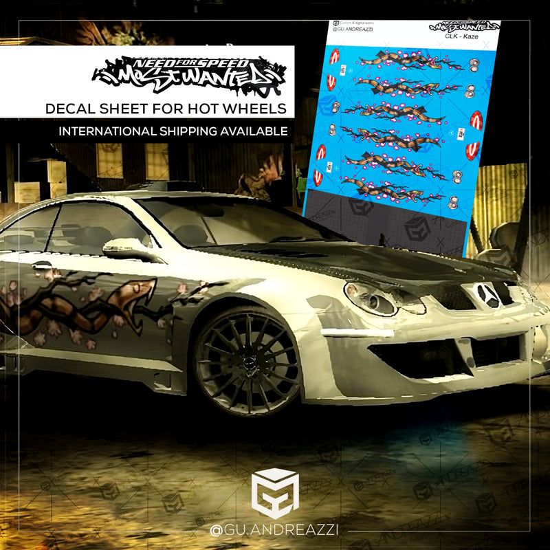 NFS307 - CLK Kaze NFSMW - Decal 1/64