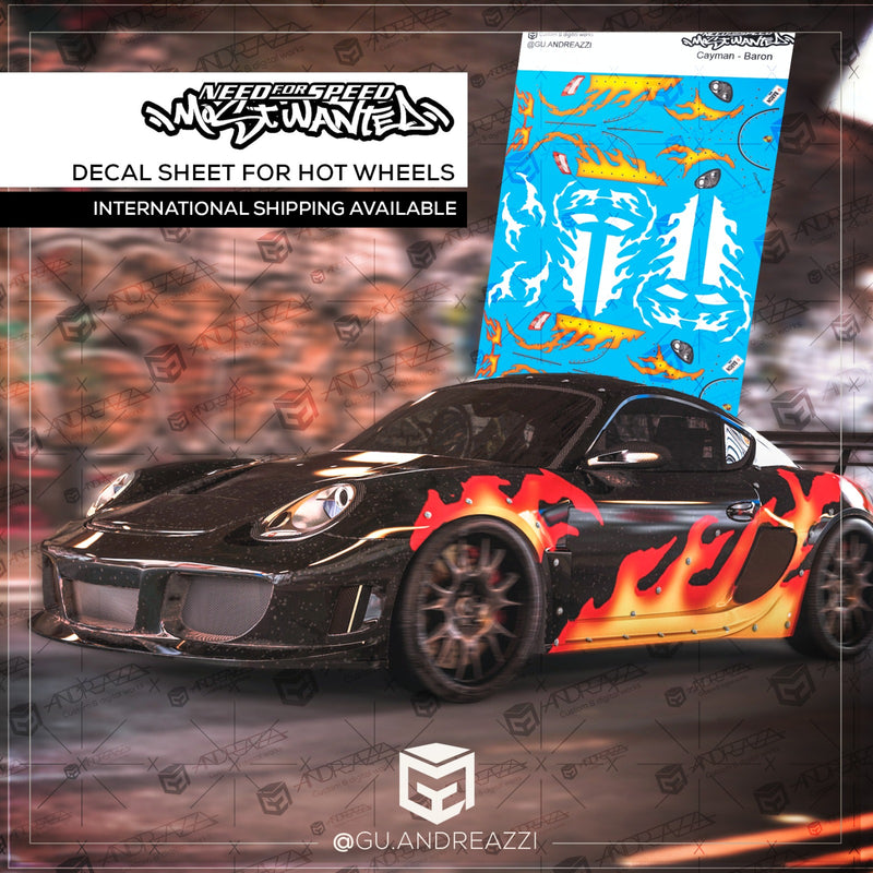 NFS310 - Porsche Baron NFSMW - Decal 1/64