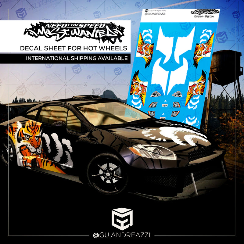 NFS311 - Eclipse Big Lou NFSMW - Decal 1/64