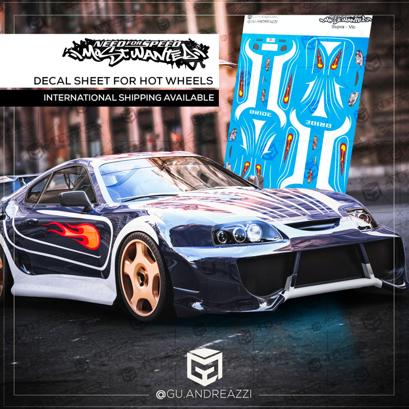 NFS313 - Supra Vic NFSMW - Decal 1/64