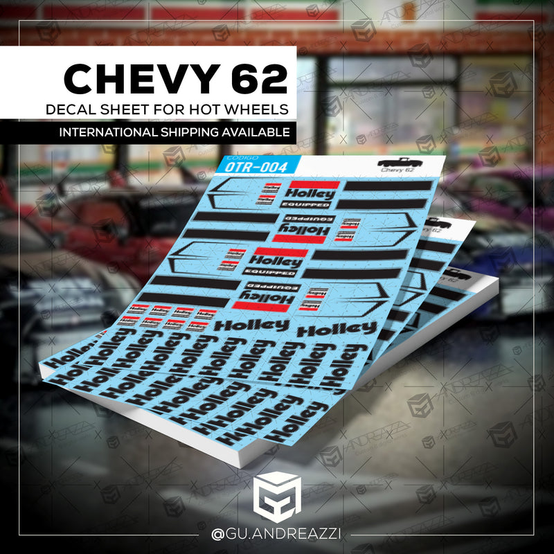 OTR004 - Chevy 62 Holley - Decal 1/64