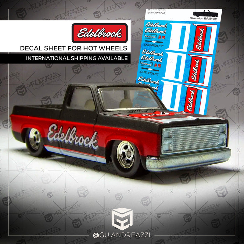 OTR010 - Silverado Edelbrock - Decal 1/64