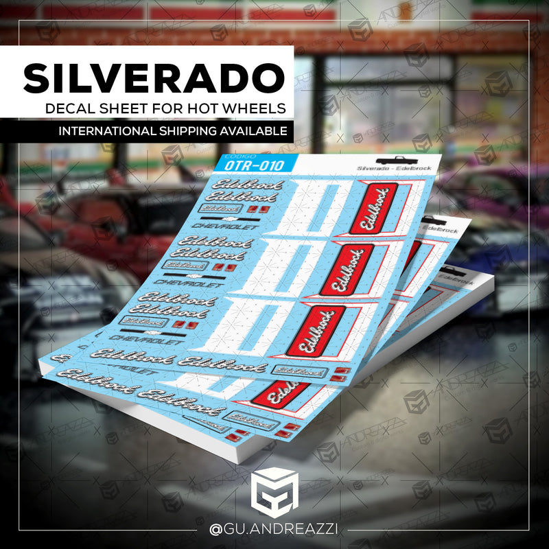 OTR010 - Silverado Edelbrock - Decal 1/64