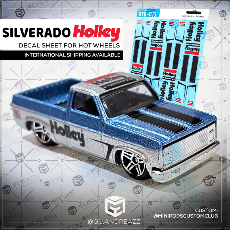 OTR013 - Silverado Holley - Decal 1/64