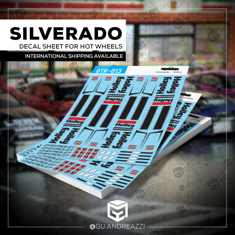 OTR013 - Silverado Holley - Decal 1/64