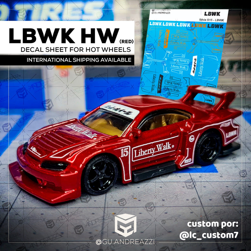 OTR015 - Silvia S15 Red Edition - Decal 1/64