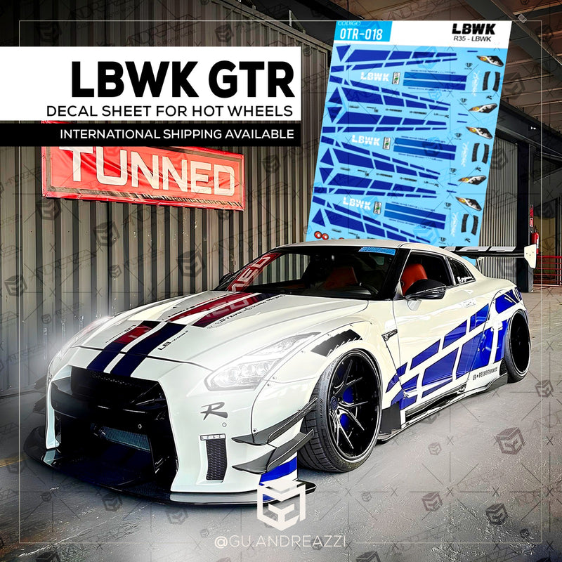 OTR018 - LBWK GTR35 - Decal 1/64