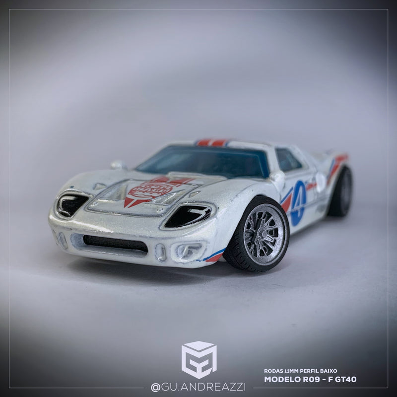 R09 - F GT40 - Rodas 3D  para 1/64