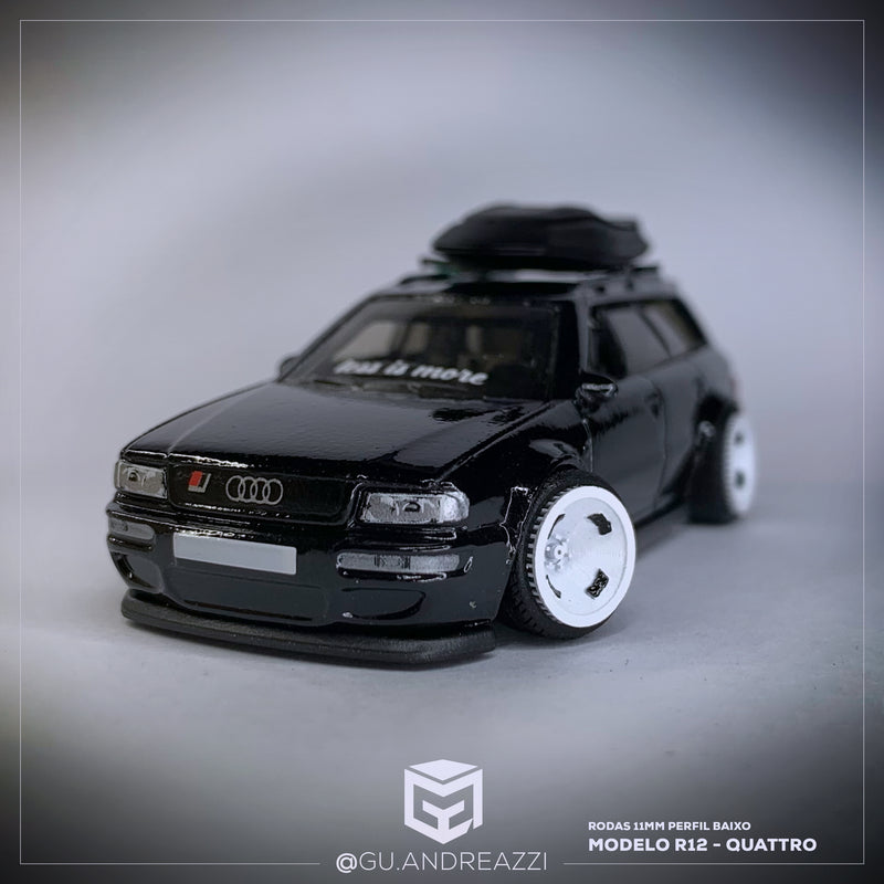 R12 - Quattro - Rodas 3D  para 1/64