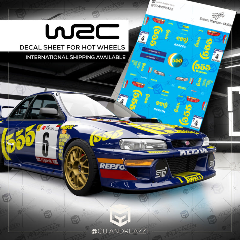 RCN301 - Impreza Colin McRae 555 - Decal 1/64