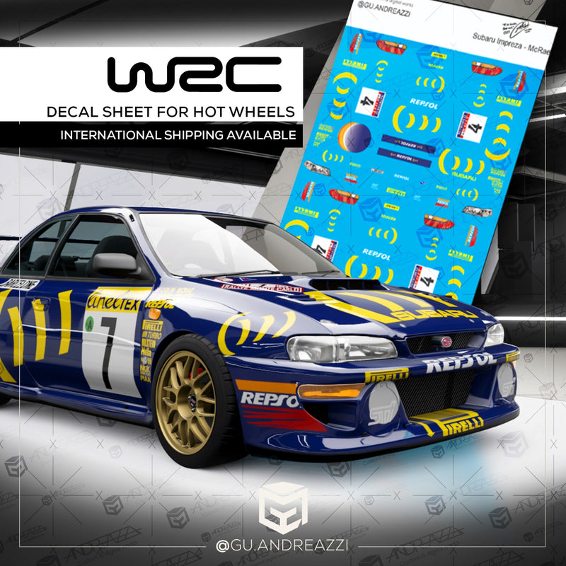 RCN302 -Impreza Colin McRae ))) - Decal 1/64