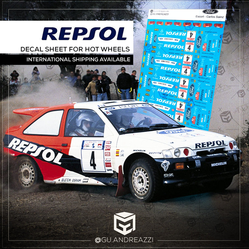 RCN306 - Escort Repsol Carlos Sainz - Decal 1/64