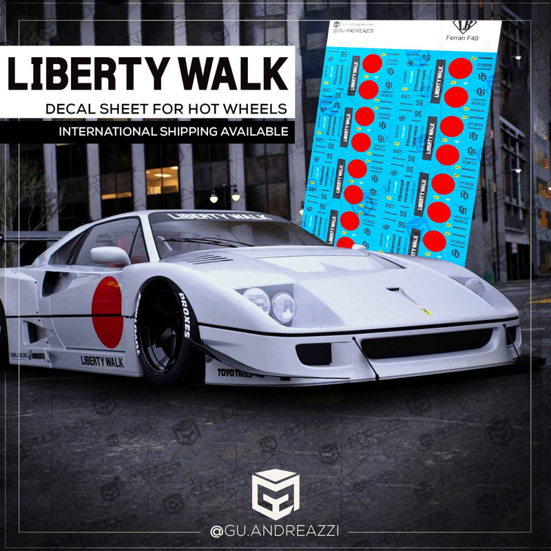 RCN502 - Ferrari F40 LBWK - Decal 1/64