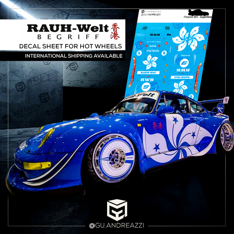 RCN505 - Porsche Hong Kong RWB - Decal 1/64
