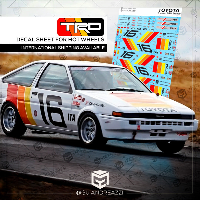 RCN507 - Trueno TRD - Decal 1/64