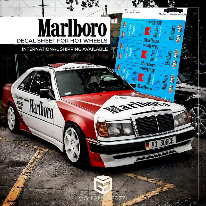 RCN511 - Mercedes 500e Marlboro - Decal 1/64