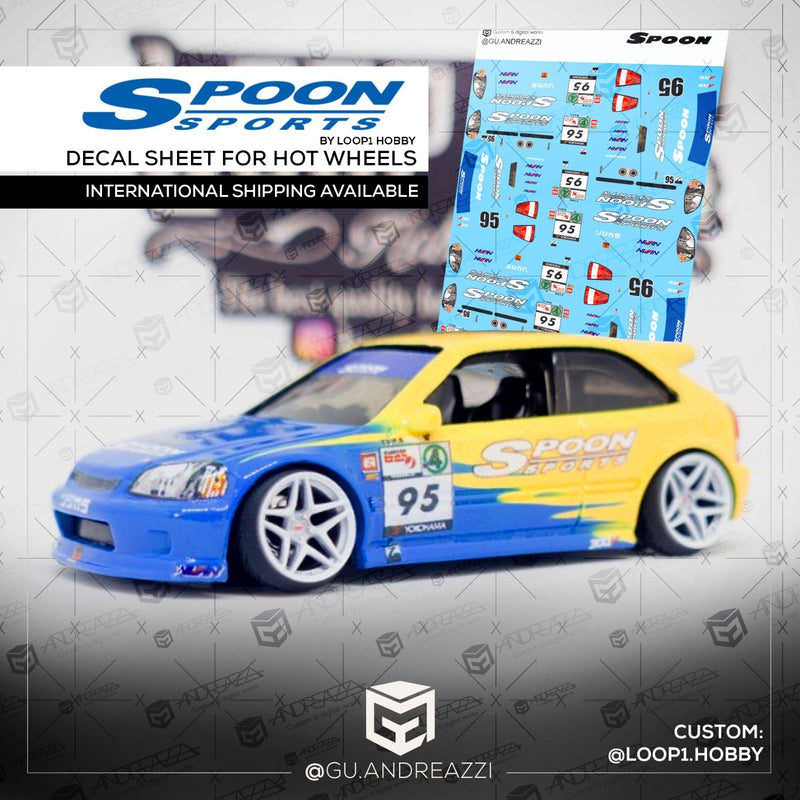 RCN513 - Civic Spoon - Decal 1/64