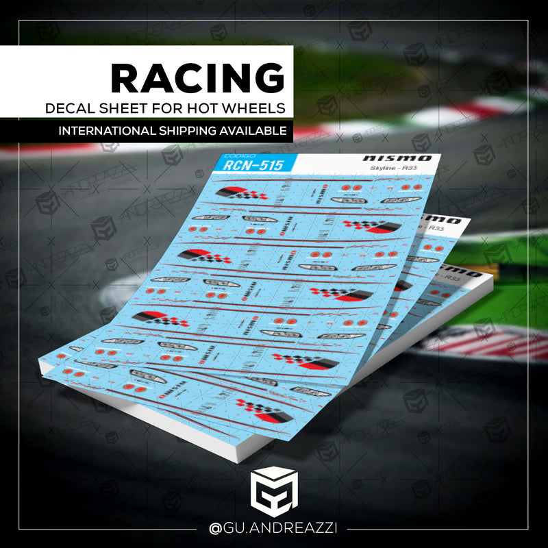 RCN515 - Skyline R33 Nismo - Decal 1/64