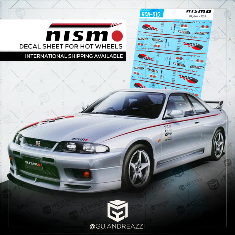 RCN515 - Skyline R33 Nismo - Decal 1/64