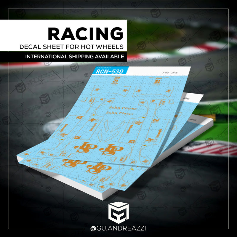 RCN530 - Ferrari F40 - JPS - Decal 1/64