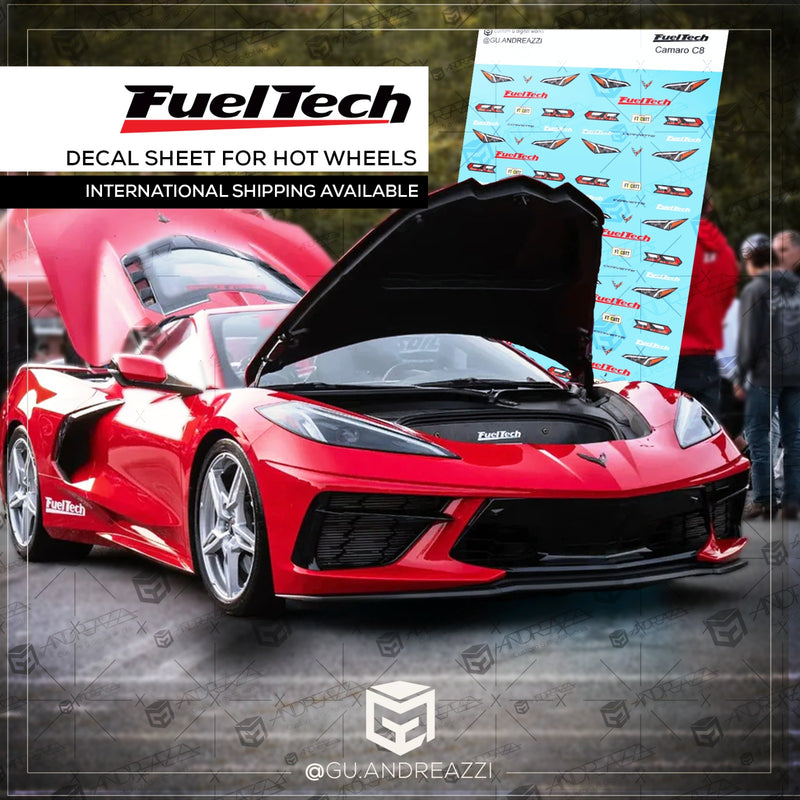 RCN512 - Corvette C8 FuelTech - Decal 1/64