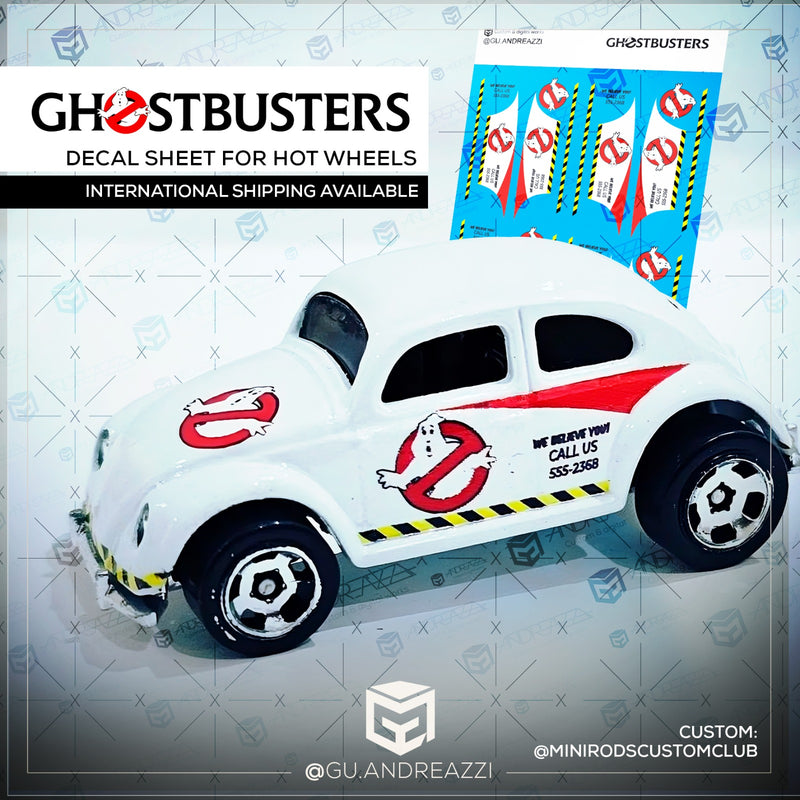 VWB009 - Fusca Ghostbusters - Decal 1/64