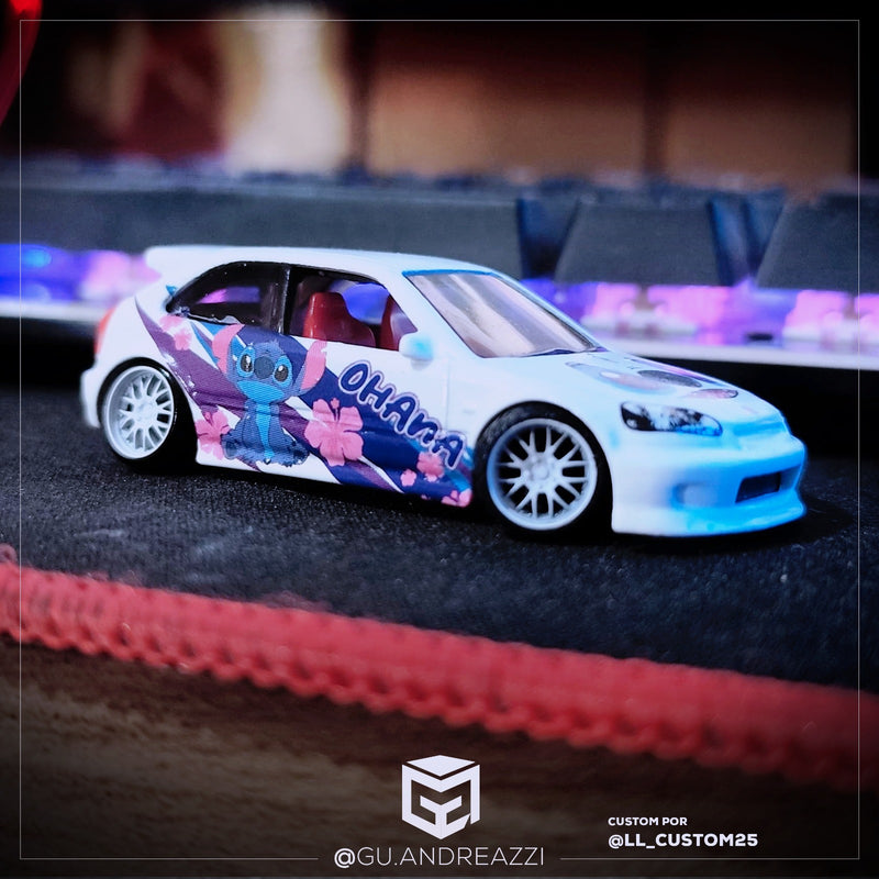 TVR002 - Civic Lilo & Stitch - Decal 1/64