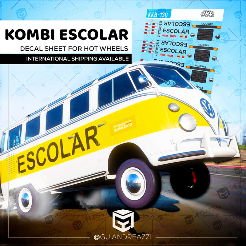 KKB130 - Kombi Escolar - Decal 1/64