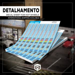 DTL004 - Placas - Decal 1/64