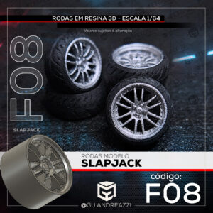 F08 - Slapjack - Rodas 3D  para 1/64