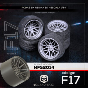 F17 - NFS2014 - Rodas 3D  para 1/64