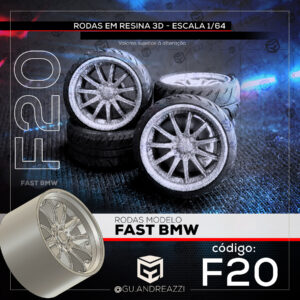 F20 - Fast BMW - Rodas 3D  para 1/64