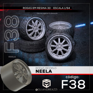 F38 - Fast Neela - Rodas 3D para 1/64