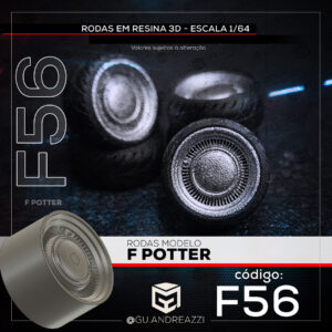 F56 - F Potter - Rodas 3D para 1/64