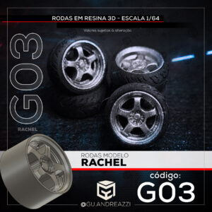 G03 - U2 Rachel - Rodas 3D para 1/64