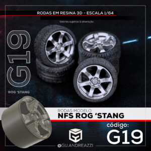 G19 - Rog 'Stang - Rodas 3D  para 1/64