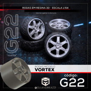 G22 - NFS Vortex - Rodas 3D  para 1/64
