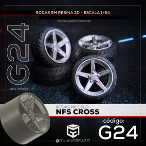 G24 - NFS Cross - Rodas 3D  para 1/64
