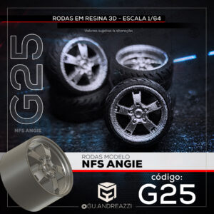 G25 - NFS Angie - Rodas 3D  para 1/64
