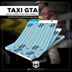 GTA001 - GTA Kaufman Cabs - Decal 1/64