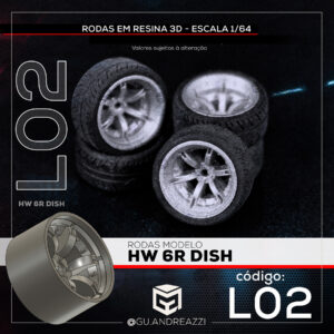L02 - HW 6R - Rodas 3D para 1/64