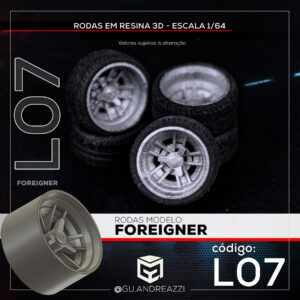 L07 - Foreigner - Rodas 3D  para 1/64