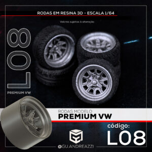 L08 - Premium VW - Rodas 3D  para 1/64