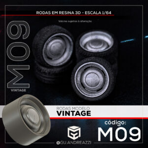 M09 - Vintage - Rodas 3D  para 1/64
