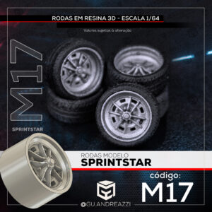 M17 - Sprint - Rodas 3D  para 1/64