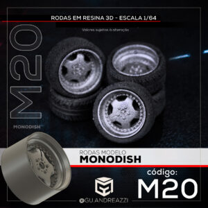 M20B - Mono dish - Rodas 3D  para 1/64