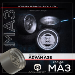 MA3 - Advan A3E - Rodas 3D  para 1/64